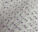 Madonna Organza Dyed Fabric (Two Tone)(Lavender on White 2)