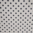 Polka Dot Print On Papaya Twill Fabric