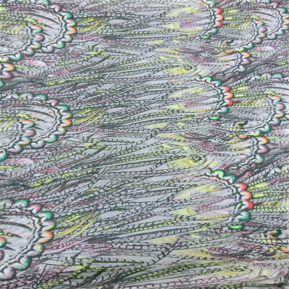 Print On Poly Flat Chiffon Woven Fabric#23