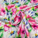 Print On Silky Satin Fabric#100