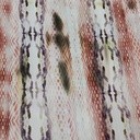 Red Colour Snake Skin Print On Korean Satin SS2N KSPB74