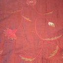 Maroon Base Floral Prints On Embroidered Taffeta ETPS03