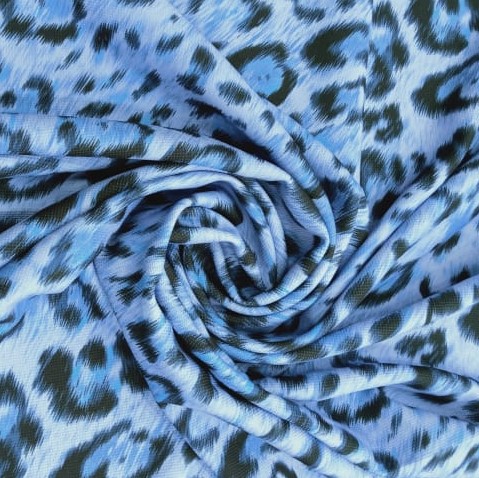 Blue Cheetah Print On Roberto Cavalli  RCPS08