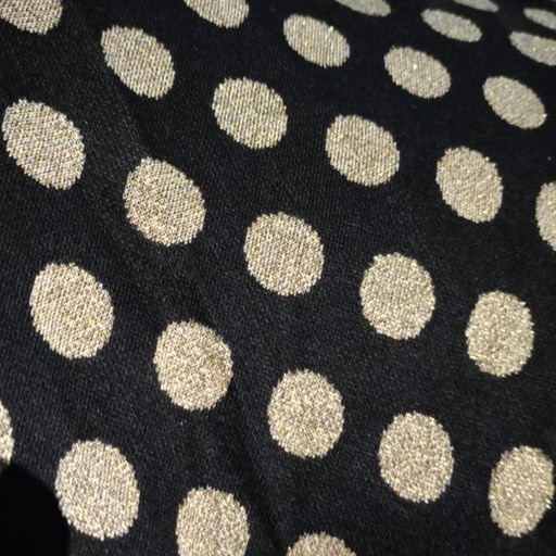 [TKPP07821] Metallic Dot N/R Roma Fabric